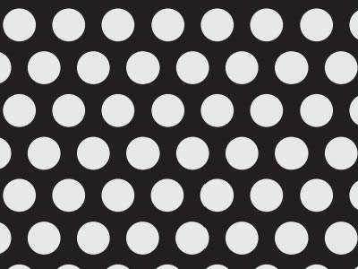 Staggered round perforations