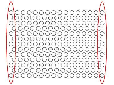 Perforated tubing with symmetrical ends