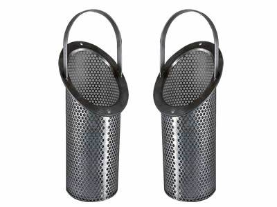Two double-layer Y-type perforated filter elements.